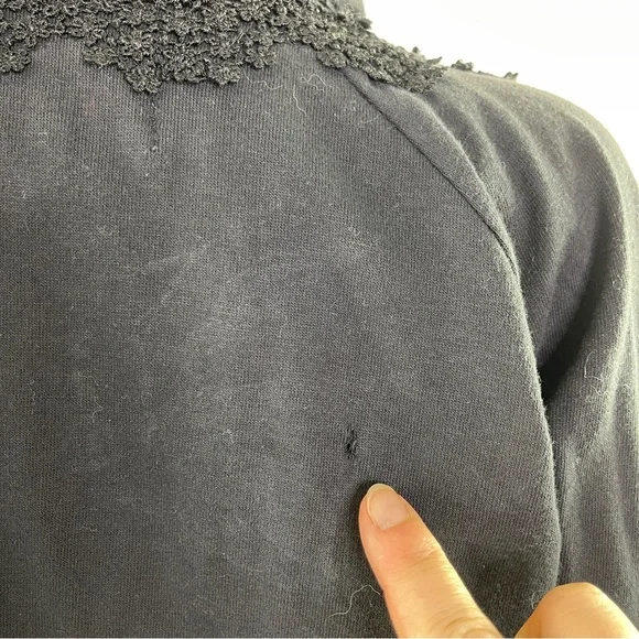 Vintage Phun Shirts of California Black Embroidered & Embellished Ruffle Jacket - Picture 10 of 10